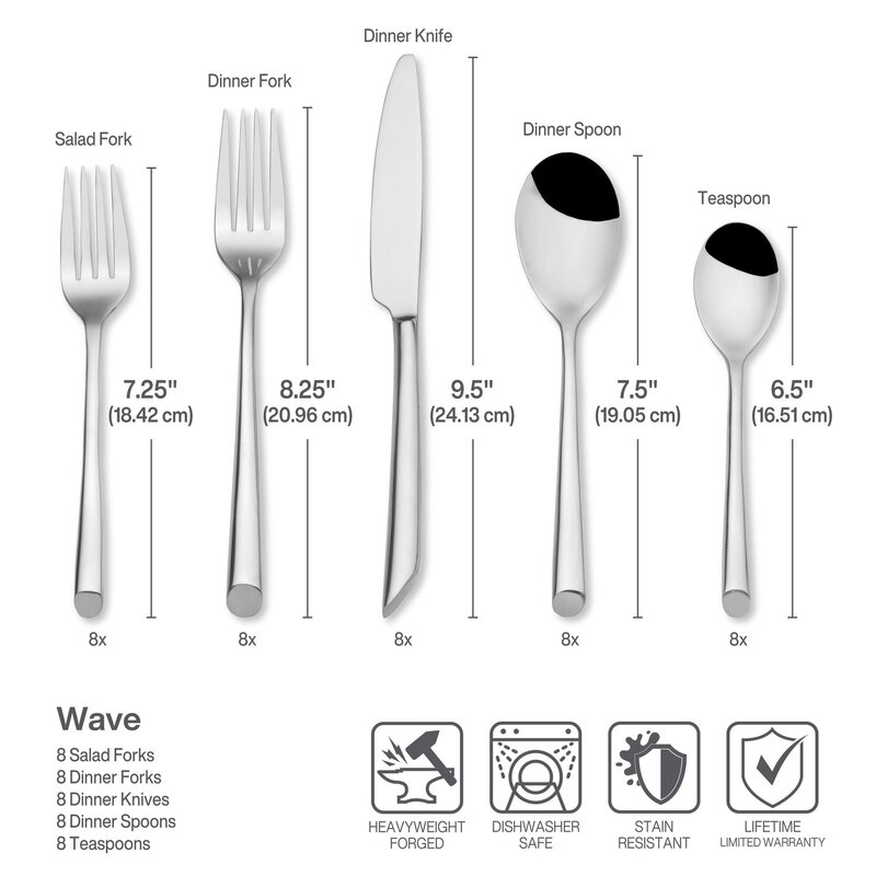 Towle® Living Satin Wave 20-Piece Flatware Set selling